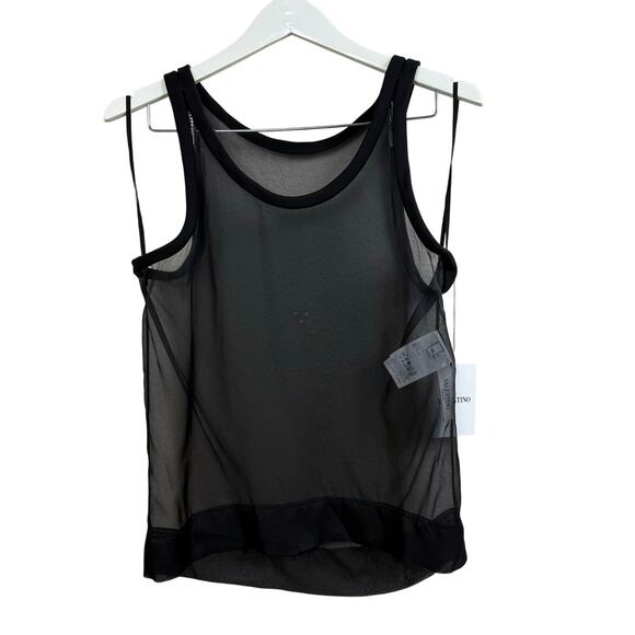 New VALENTINO Garavani Sheer 100% Silk Tank Top - Picture 8 of 10